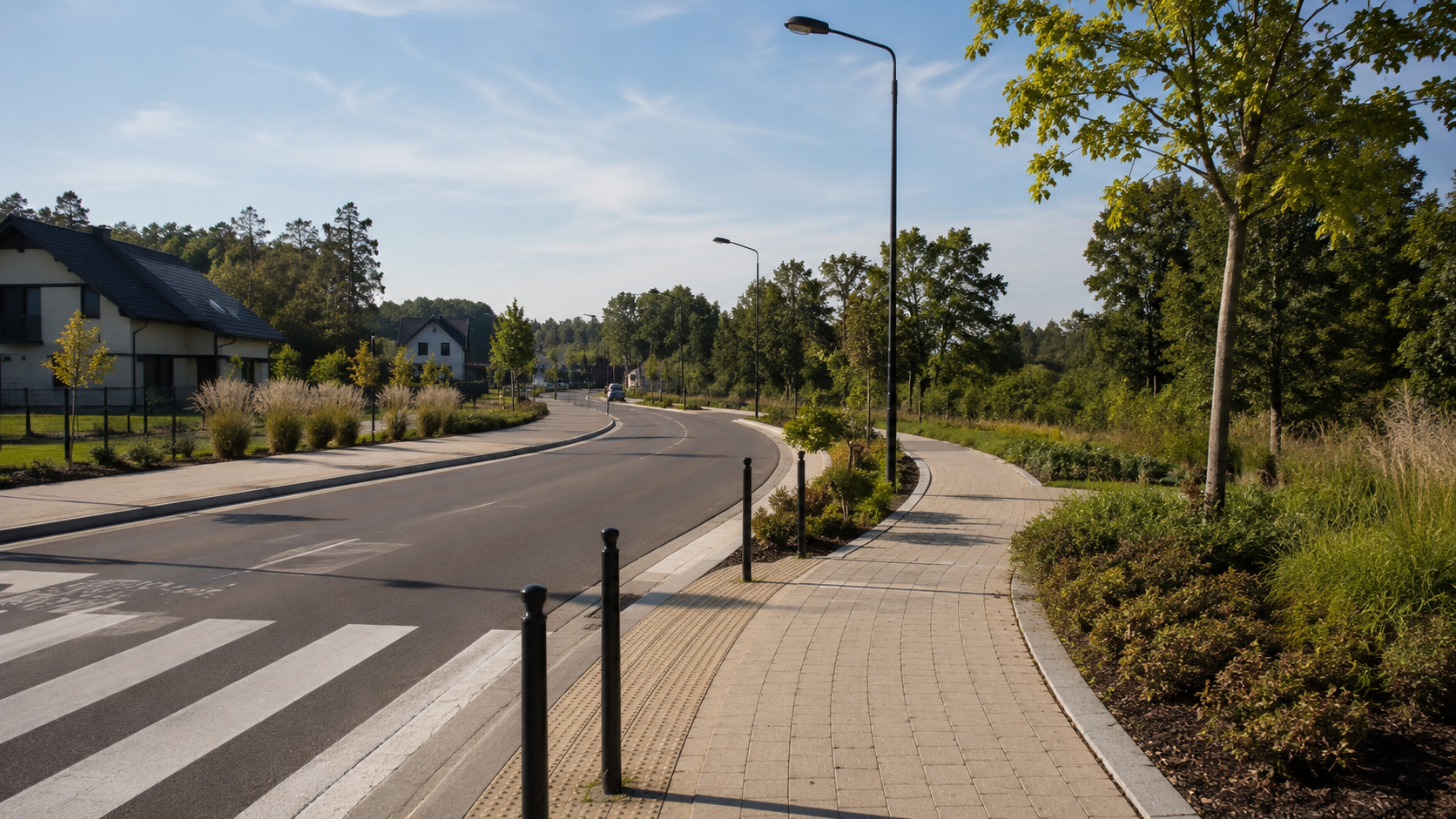 Nowa infrastruktura drogowa i piesza w okolicy Bydlina
